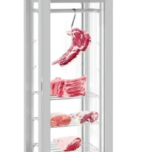 Armario de maduración de carne 4 caras de cristal.
