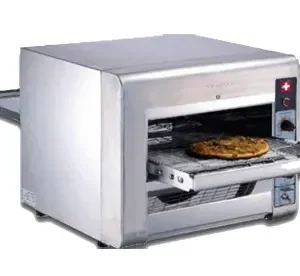 Horno de cinta para pan o pizzas.