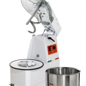 Amasadora de espiral con cuba extraíble y cabezal elevable. 22 L.