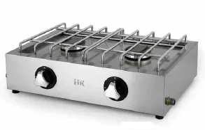 Cocina a gas de 2 fuegos de sobremesa.