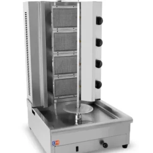 Asador de Kebab de 4 fuegos.