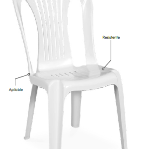 Silla de polipropileno para eventos.
