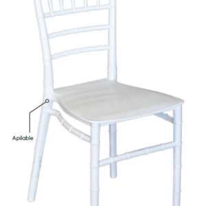 Silla Tiffany en color blanca.