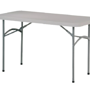 Mesa de catering rectangular.