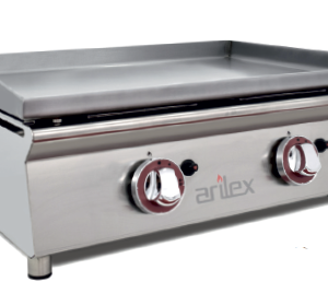 Plancha a gas en acero laminado de 60 cm.