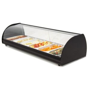 Vitrina caliente de 6 bandejas.