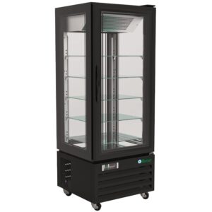 Expositor refrigerado de 5 estantes de cristal.