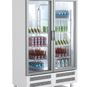 Armario expositor refrigerado de 2 puertas.