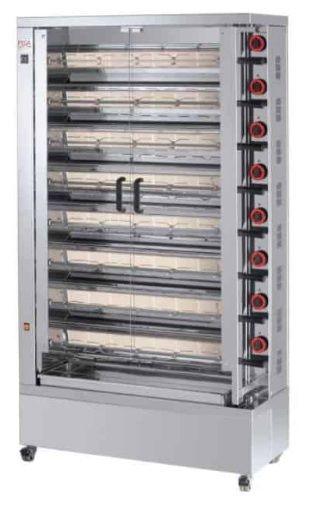 Asador de pollos a gas 8 espadas